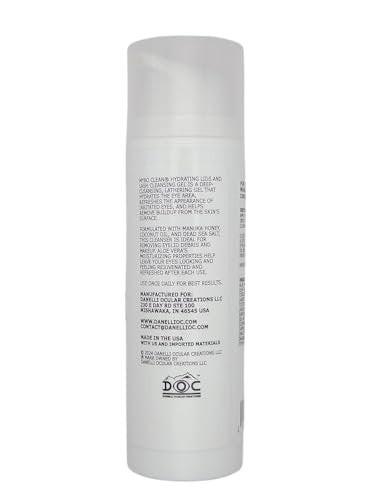 Myboclean Hydrating Lids and Lash Cleansing Gel mit Manuka-Honig UMF 16+, Aloe Vera, Kokosöl, Totes Meer Salz, 1,69 Fl Oz