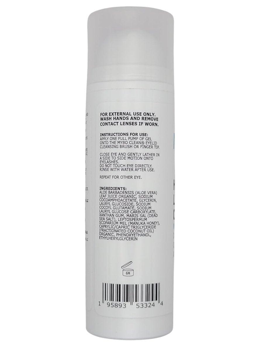 Myboclean Hydrating Lids and Lash Cleansing Gel mit Manuka-Honig UMF 16+, Aloe Vera, Kokosöl, Totes Meer Salz, 1,69 Fl Oz