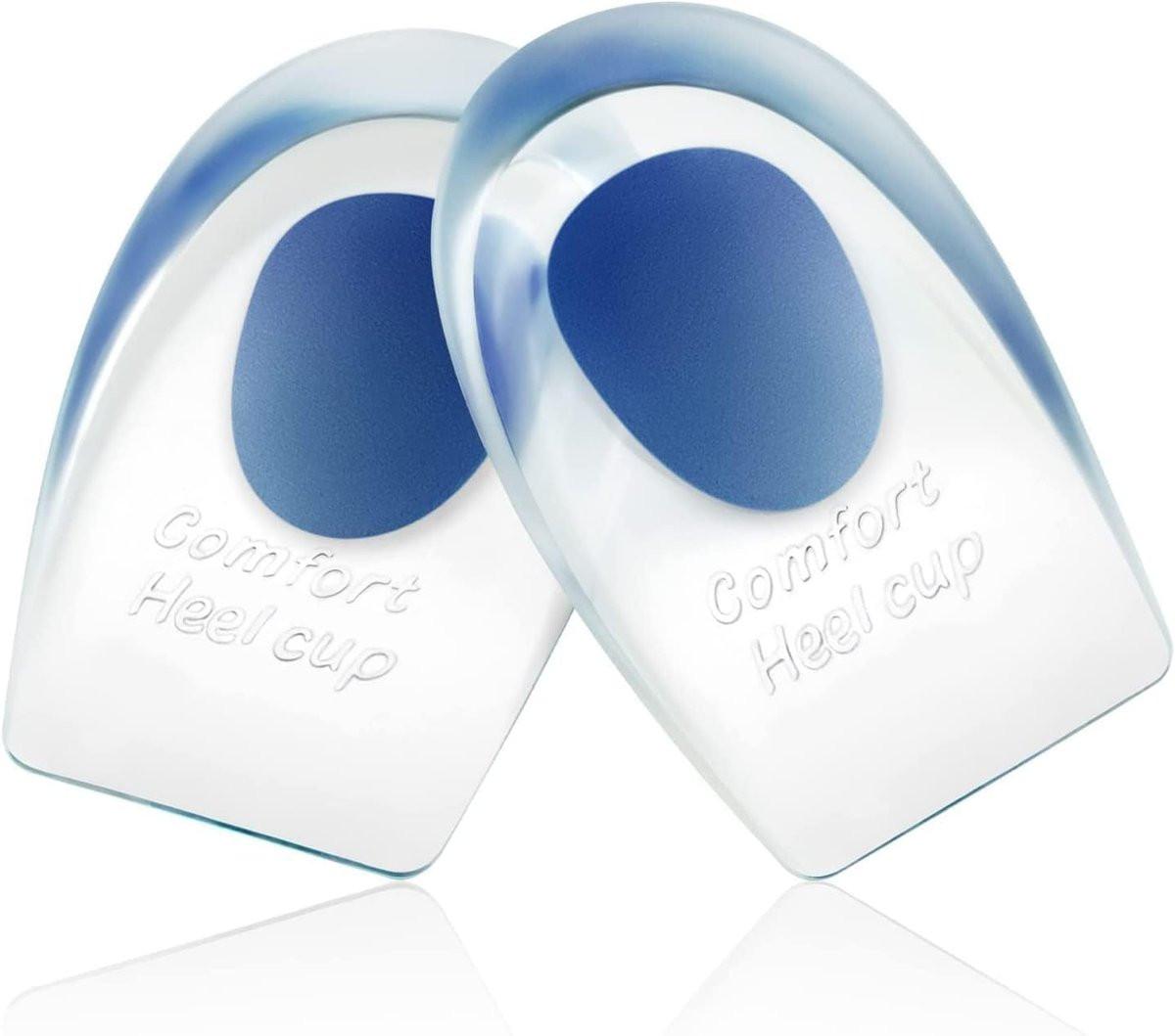 Homergy Fersenkissen für Achillessehnenentzündung und Plantarfasziitis - 2er-Pack Gel-Einlegesohlen für Fersenschmerzen, Fußgewölbeunterstützung, für Damen und Herren