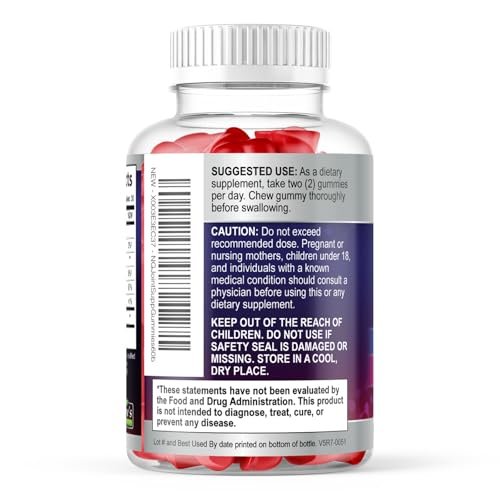Gelenkunterstützung Extra Stark – Glucosamin Gummis für gesunde Gelenke und Flexibilität – Natürliches Vitamin E – Beste Gummis für Frauen und Männer – 60 Gummis