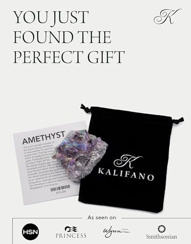 KALIFANO Angel Aura Amethyst Geode – Titan-gebundener Amethyst mit hoher Energie für Reiki, Wicca, Kristalldekoration & metaphysische Geschenke – Natürliche Kristalle und Heilsteine (Familienbetrieb)