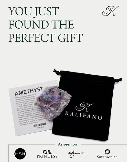KALIFANO Angel Aura Amethyst Geode – Titan-gebundener Amethyst mit hoher Energie für Reiki, Wicca, Kristalldekoration & metaphysische Geschenke – Natürliche Kristalle und Heilsteine (Familienbetrieb)