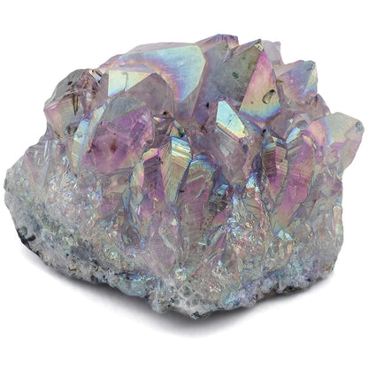 KALIFANO Angel Aura Amethyst Geode – Titan-gebundener Amethyst mit hoher Energie für Reiki, Wicca, Kristalldekoration & metaphysische Geschenke – Natürliche Kristalle und Heilsteine (Familienbetrieb)