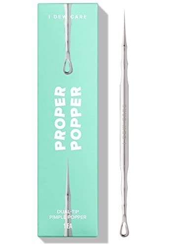 I DEW CARE Dual-Tip Pimple Tool – Proper Popper | Mitesserentferner, Pickelausdrücker, 2-in-1 Edelstahl-Lanzette für Frauen, 1 Stück