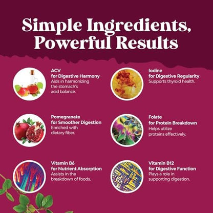 ACV Apfelessig Gummibärchen – Natürlicher Energie-Booster mit Mother zur Körperreinigung, Immununterstützung und Darmgesundheit mit Vitamin B12 und Rote Bete – 120 Stück