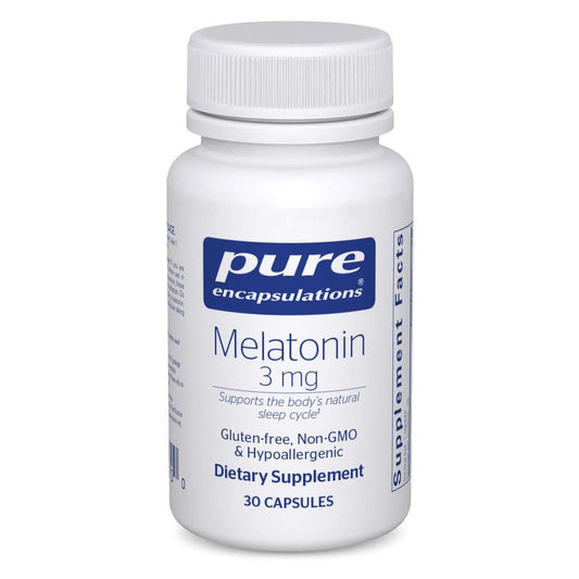 Pure Encapsulations Melatonin 3 mg – Antioxidant zur Unterstützung des natürlichen Schlafs & Linderung gelegentlicher Schlaflosigkeit – 30 Kapseln