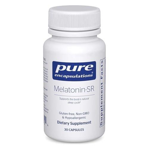 Pure Encapsulations Melatonin-SR – Melatonin mit verlängerter Freisetzung – Unterstützt erholsamen Schlaf* – Schlafmittel – Glutenfrei & vegan – 30 Kapseln