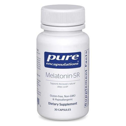 Pure Encapsulations Melatonin-SR – Melatonin mit verlängerter Freisetzung – Unterstützt erholsamen Schlaf* – Schlafmittel – Glutenfrei & vegan – 30 Kapseln