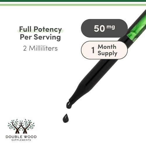 Chlorophyll Liquid Drops – für Verdauung, Darmgesundheit, Energie und Entgiftung – Vegan &amp; Pfefferminzgeschmack (2 oz) von Double Wood