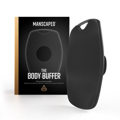 MANSCAPED® The Body Buffer – Premium Silikon-Peelingbürste für die Hautpflege, Reinigung & Peeling – Schaumverstärkende Borsten mit ergonomischem, rutschfestem Griff, langlebig & leicht zu reinigen (1er-Pack)