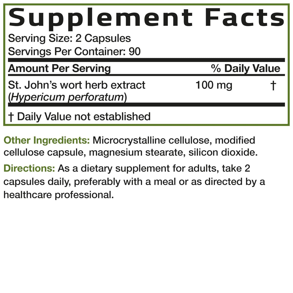 Bronson Johanniskraut 700 mg pro Portion – Hypericum perforatum – Unterstützt positive Stimmung – Non-GMO, 180 Kapseln
