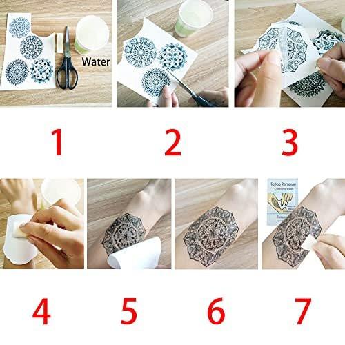 Glaryyears Metallic Gold Temporäre Tattoos, 18er-Pack Langanhaltende Fake-Tattoo-Aufkleber, Kleine Größe Sortiment Realistische Tattoos, Sexy Coole Designs für Frauen Erwachsene Mädchen auf Gesicht Körper Hand Arm Hals
