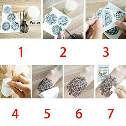 Glaryyears Metallic Gold Temporäre Tattoos, 18er-Pack Langanhaltende Fake-Tattoo-Aufkleber, Kleine Größe Sortiment Realistische Tattoos, Sexy Coole Designs für Frauen Erwachsene Mädchen auf Gesicht Körper Hand Arm Hals