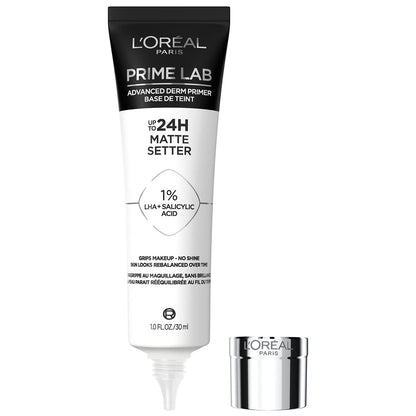 L'Oréal Paris Prime Lab 24H Matte Setter Gesichtsprimer – mit Salicylsäure für langanhaltendes, mattierendes Make-up, 30 ml