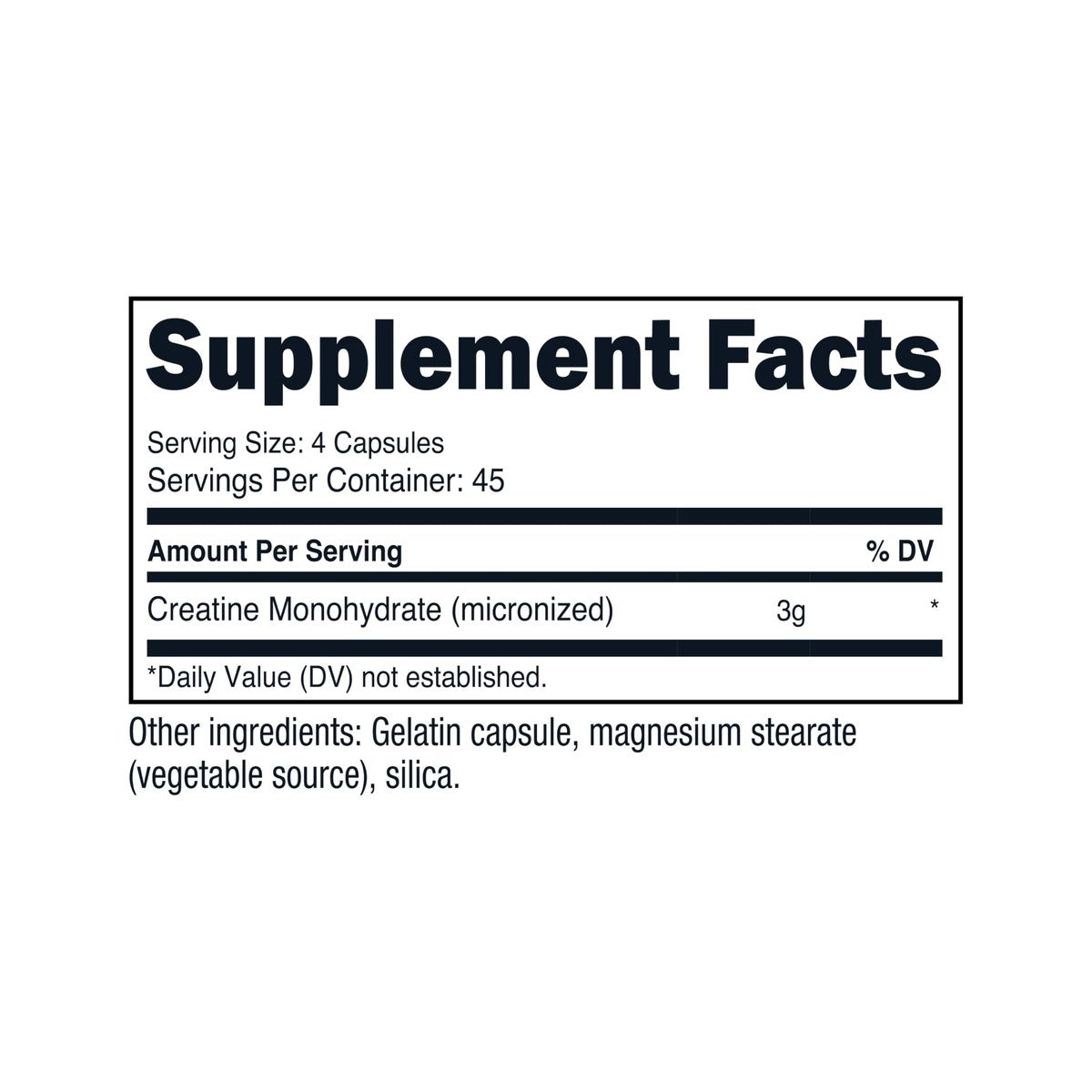 Nutricost Creatin Monohydrat 3.000 mg, 180 Kapseln (750 mg pro Kapsel) - Glutenfrei, Nicht-GVO