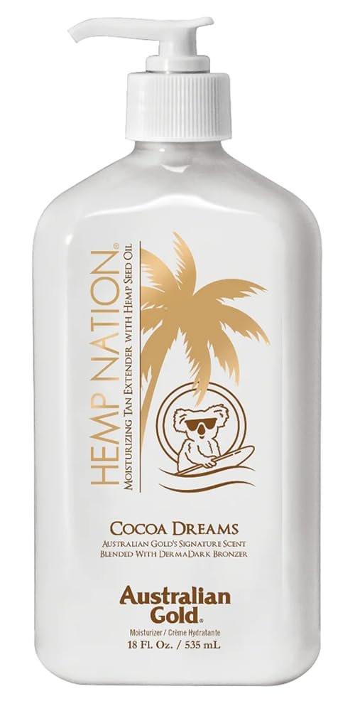 Hemp Nation Cocoa Dreams Tan Extender mit Derma Dark Bronzer – 18 oz (532 ml)