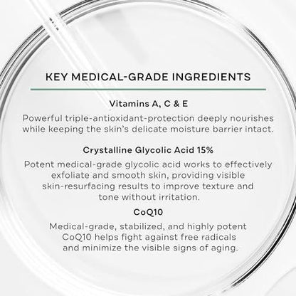 Replenix Glykol 15% Körperlotion zur Hauterneuerung – medizinische Qualität, aufhellend & feuchtigkeitsspendend gegen Verfärbungen & raue Textur (200 ml)