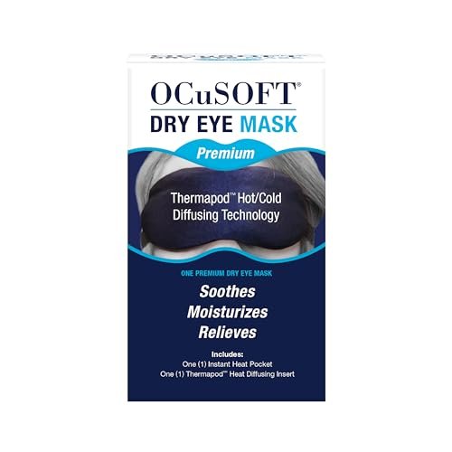 OCuSOFT Dry Eye Mask Premium – Wohltuende Wärmekompresse für trockene Augen (blau, 1 Stück)