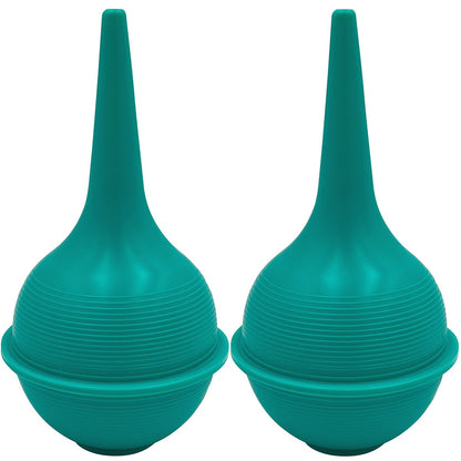 Sterile Gummiballenspritze 2er-Pack, 90 ml Ohrenspritze für Ohrenschmalz, Baby- & Erwachsenen-Nasenpflege, Sinusspülung, sanfte Schleimentfernung, rutschfester Griff, flacher Boden