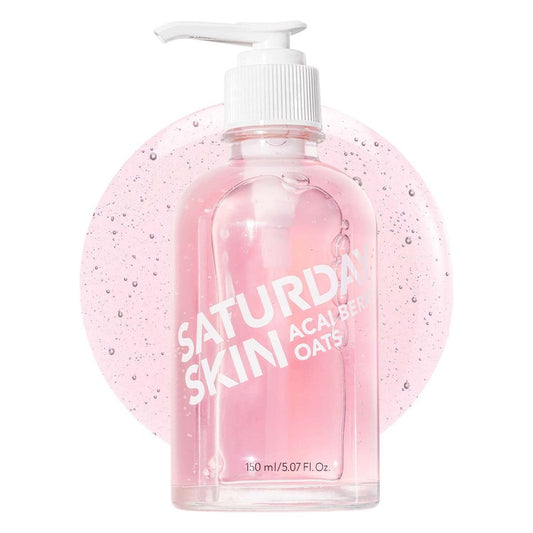 Saturday Skin Feuchtigkeitsspendendes Sanftes Reinigungsgel Make-up Entferner für Empfindliche Haut Gesichtsreinigung Antioxidantien Vitamin Brightening Glättung | Koreanische Hautpflege CICA Acai Beere Hafer
