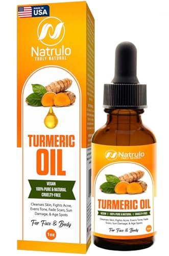 Natrulo All Natural Turmeric Skin Brightening Oil für dunkle Flecken – 30 ml