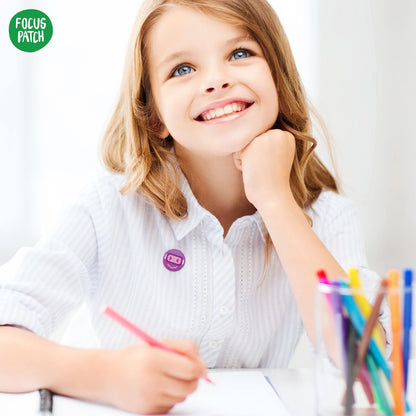 NATPAT Focus Patch – Konzentrationssticker für Kinder und Erwachsene – 24 natürliche Aufmerksamkeitspflaster – Chemikalienfrei & ohne Drogen