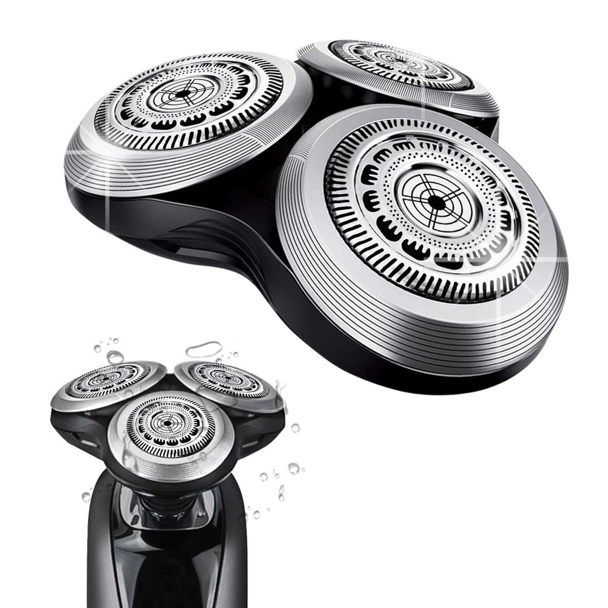 SH90 Ersatzköpfe für Philips Norelco Rasierer Serie 9000 – Neue Version mit Metallradschnalle und verbesserten Doppelschicht-Präzisionsklingen