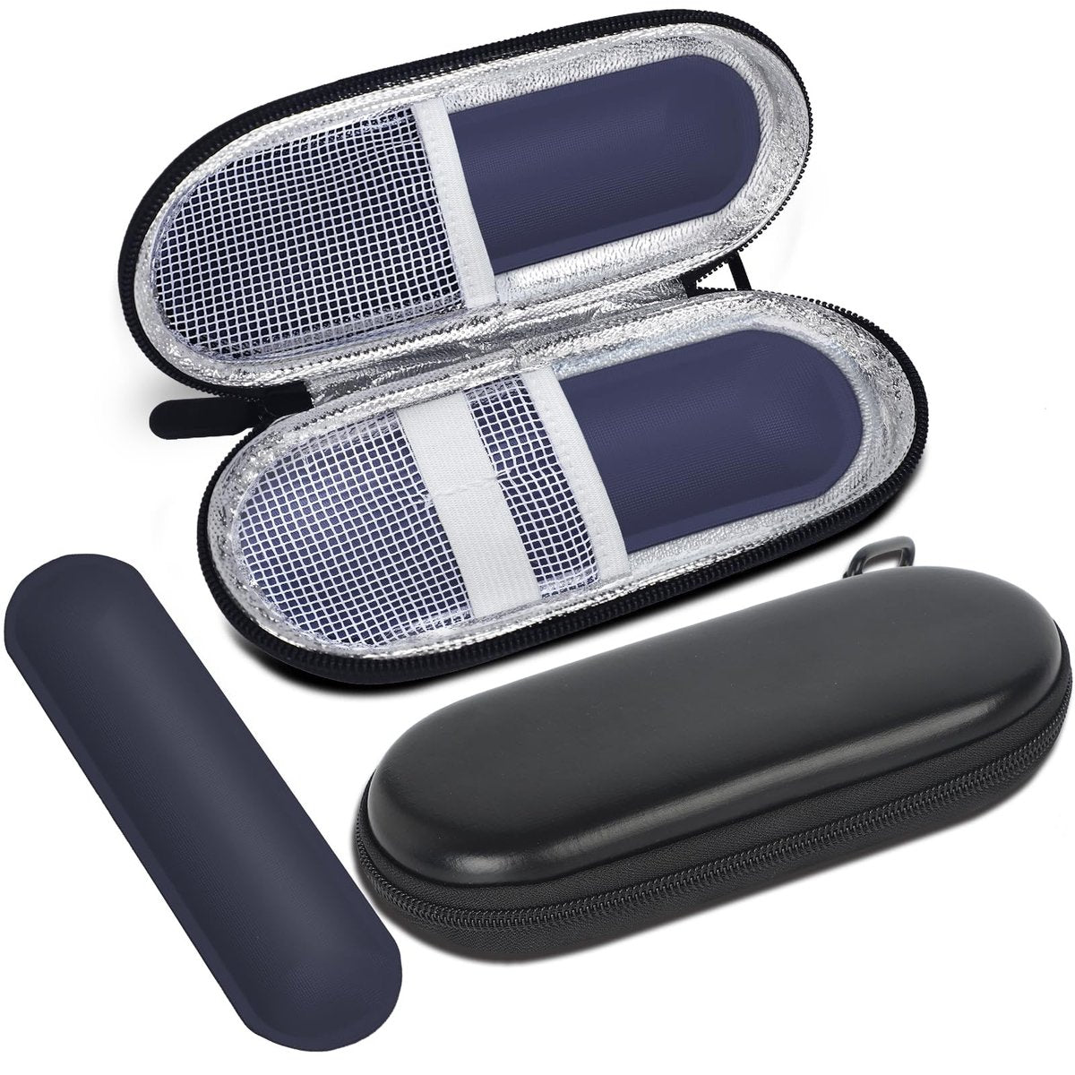 MOSLA Insulin-Kühlertasche Reiseetui für Diabetiker – Medikamenten-Organizer mit 2 Kühlakkus für Insulin-Pens und Zubehör