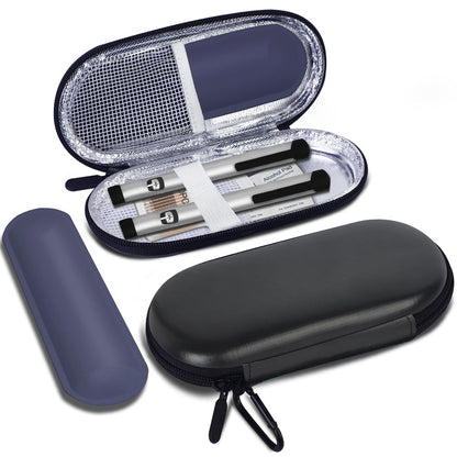 MOSLA Insulin-Kühlertasche Reiseetui für Diabetiker – Medikamenten-Organizer mit 2 Kühlakkus für Insulin-Pens und Zubehör