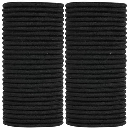 ADRIONE Schwarze Haargummis für Frauen, Mädchen, Kinder & Männer – 280er Pack, 4 mm Zopfgummis – Elastische Haarbänder für dickes, mittleres, dünnes, feines, kurzes Haar – Rutschfest & schonend – Haar-Accessoires