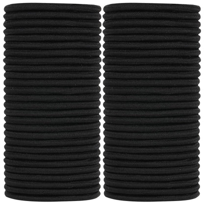 ADRIONE Schwarze Haargummis für Frauen, Mädchen, Kinder & Männer – 280er Pack, 4 mm Zopfgummis – Elastische Haarbänder für dickes, mittleres, dünnes, feines, kurzes Haar – Rutschfest & schonend – Haar-Accessoires