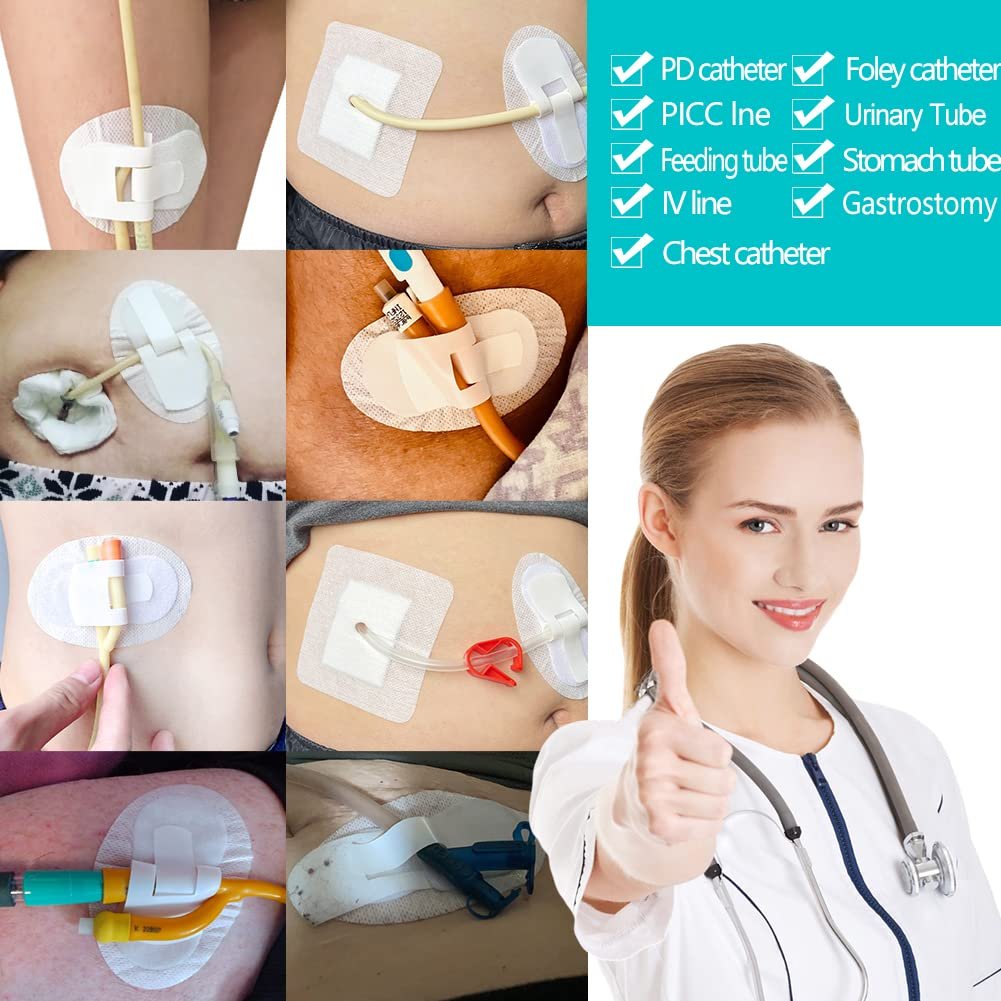 Katheter-Fixierpflaster für Ernährungssonden und PD-Dialyse – 5er Pack – Hola Health