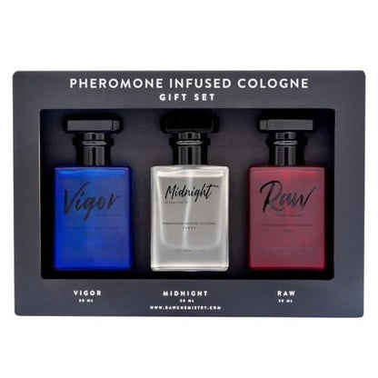RawChemistry Pheromone Herren Cologne Geschenkset – 3 x 30 ml Kölnisch Wasser