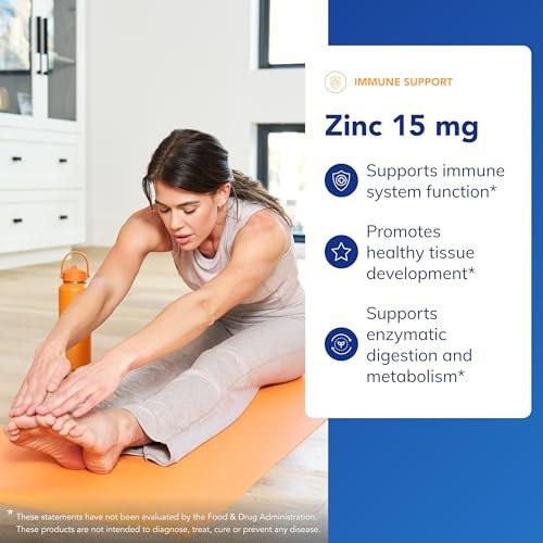 Pure Encapsulations Zink 15 mg – Zinkpicolinat zur Unterstützung des Immunsystems, für Wachstum & Entwicklung und Wundheilung – 30 Kapseln
