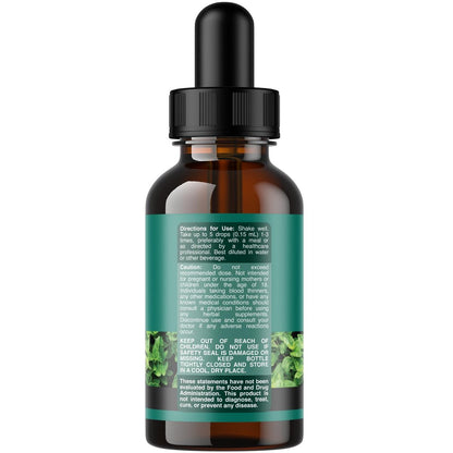 Bio Oregano Öl Tropfen - Hochkonzentriertes flüssiges Oreganoöl mit 60% Carvacrol für Verdauung & Immununterstützung - Flüssiger Kräuterextrakt für Immunstärke & gesunden Darm - 30 ml