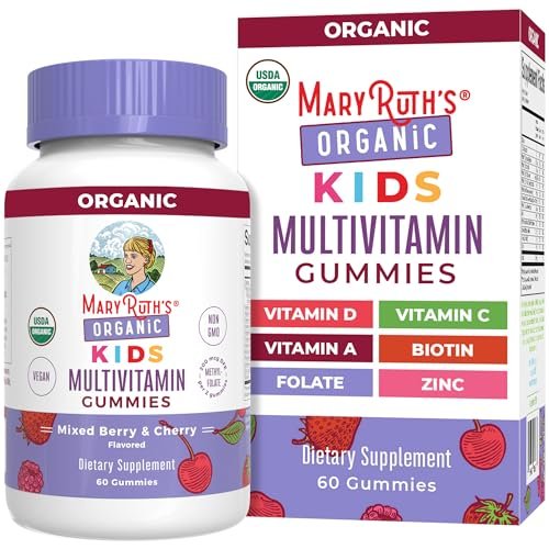 MARYRUTH'S Kinder-Vitamine | Multivitamin Gummis für Kinder ab 4 Jahren | Vegan | 60 Stück (1 Monatsvorrat)