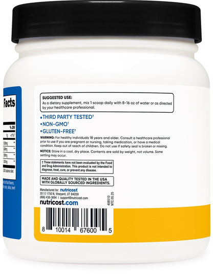 Nutricost BCAA Pulver (Orange Mango, 60 Portionen) - 2:1:1 Optimales Verhältnis, Glutenfrei, Nicht-GVO, Vegetarisch