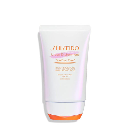 Shiseido Urban Environment Fresh-Moisture Sonnenschutz SPF 42 - 50 ml - Schützt vor UVA/UVB-Strahlen & Umweltverschmutzung - 12-Stunden-Feuchtigkeitsversorgung - Wasserbeständig für 40 Minuten - Nicht komedogen