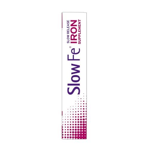 Slow Fe 45 mg Eisenpräparat gegen Eisenmangel, langsame Freisetzung, hochdosiert, leicht zu schluckende Tabletten - 30 Stück
