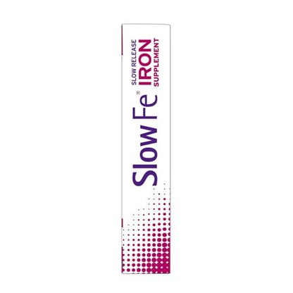 Slow Fe 45 mg Eisenpräparat gegen Eisenmangel, langsame Freisetzung, hochdosiert, leicht zu schluckende Tabletten - 30 Stück
