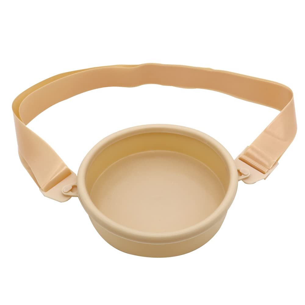 YEYSXSY Ostomiebedarf Stoma-Wasserdichte Duschabdeckung, Ostomie-Duschwundschutz, Beige, 15,5 x 15,5 x 4 cm