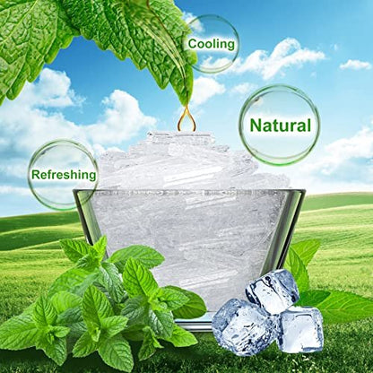 Viktairy Menthol Kristalle 2 oz – 100 % reine Bio-Minzkristalle für Duschbomben, Cremes & Seifen