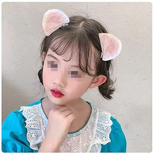 3 Paar Niedliche Katzenohren Haarspangen Haarklammern Tier Lolita Cosplay Kopfschmuck Halloween Haaraccessoires für Frauen Mädchen