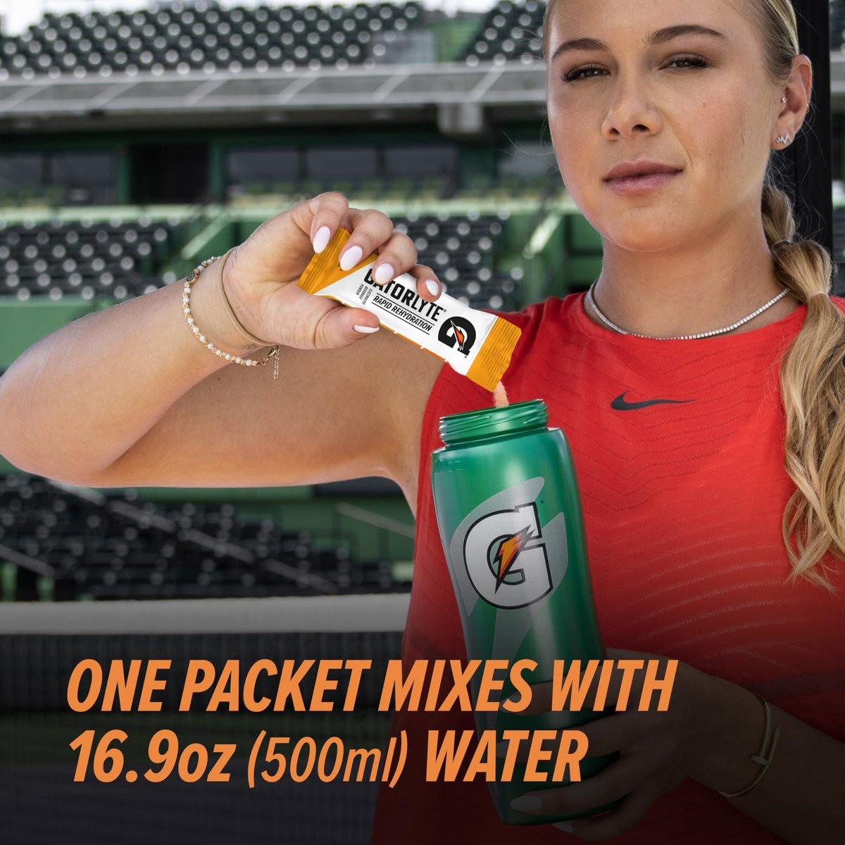 Gatorlyte Pulver Orange – 16,9 oz (6er Pack) – Elektrolyt-Getränkepulver zur schnellen Rehydrierung
