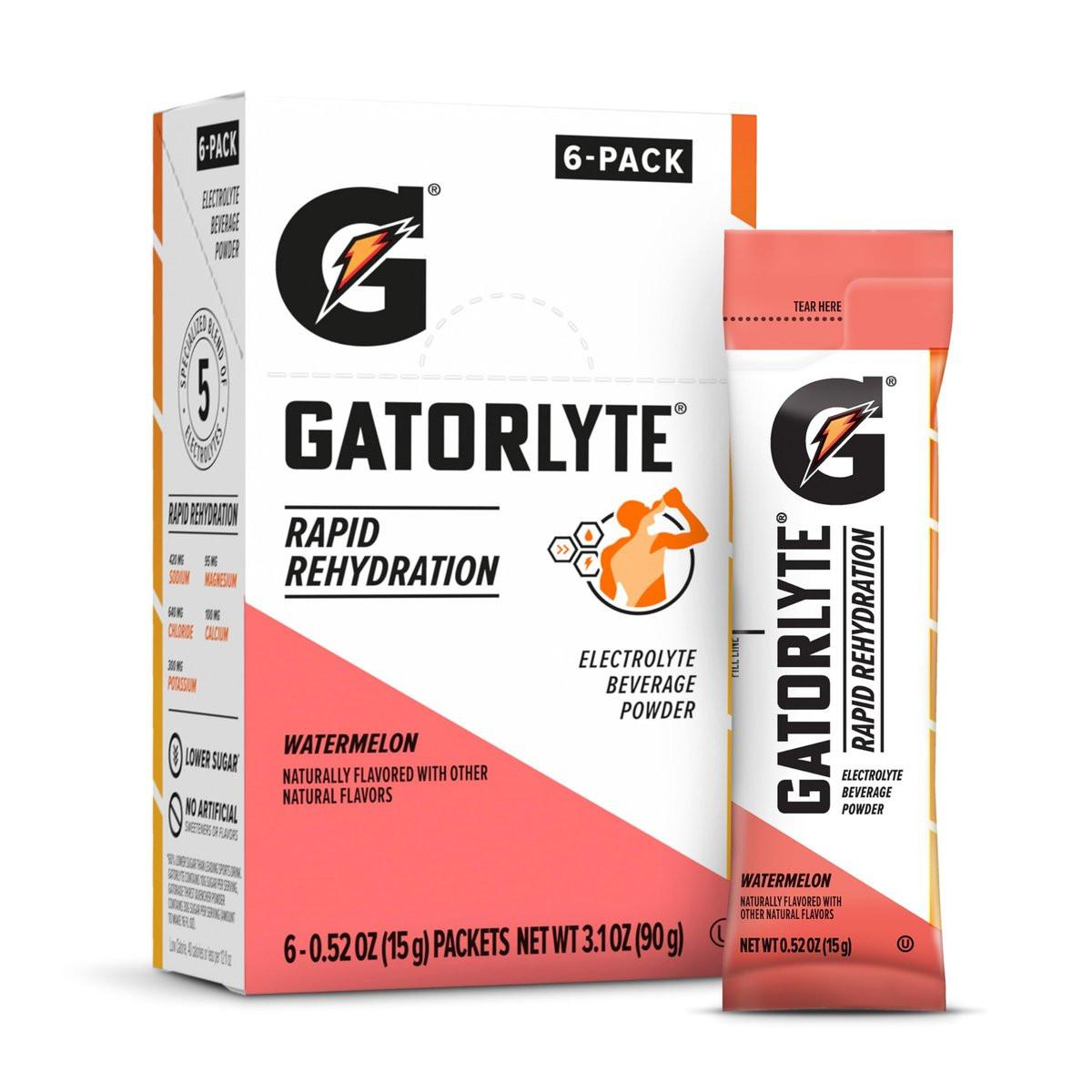 Gatorlyte Pulver Wassermelone, 16,9 Unzen (Packung mit 6)