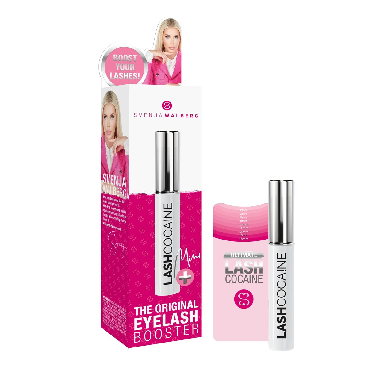 MINI LASHCOCA!NE Wimpernserum – Svenja Walberg Wimpernverstärker für längere, vollere & dichtere Wimpern – Parabenfreie, pflegende Formel mit 2-fachem Wirkansatz – 1 ml
