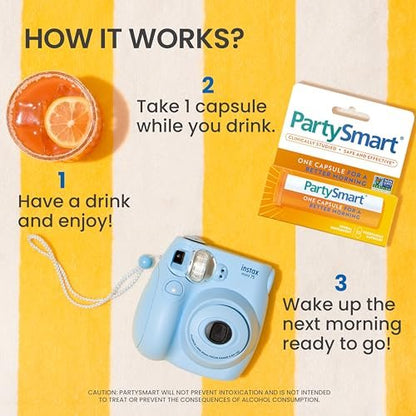 Himalaya PartySmart – 12 Kapseln – Pflanzliche Leberunterstützung für einen besseren Morgen nach dem Trinken – Vegan, Nicht-GVO, Glutenfrei, klinisch untersucht