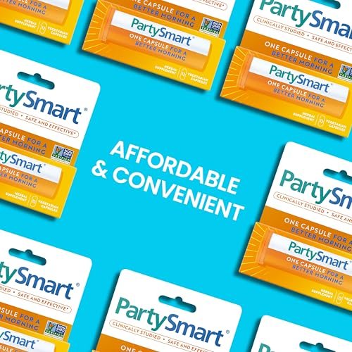 Himalaya PartySmart – 12 Kapseln – Pflanzliche Leberunterstützung für einen besseren Morgen nach dem Trinken – Vegan, Nicht-GVO, Glutenfrei, klinisch untersucht