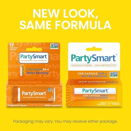 Himalaya PartySmart – 12 Kapseln – Pflanzliche Leberunterstützung für einen besseren Morgen nach dem Trinken – Vegan, Nicht-GVO, Glutenfrei, klinisch untersucht