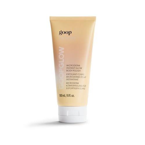 goop Beauty Microderm Body Polish – Peeling & Reinigender Körperscrub für strahlende Haut mit Salzen und Kakadu-Pflaumenkernöl, 177 ml